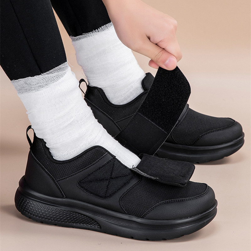 Women'S Shoes X Wide - 新しい整形外科用ワイドフィートシューズ、男女兼用ファッションスニーカー、アウトドアウォーキング用女性カジュアルシューズ、ビッグサイズ女性糖尿病用シューズ