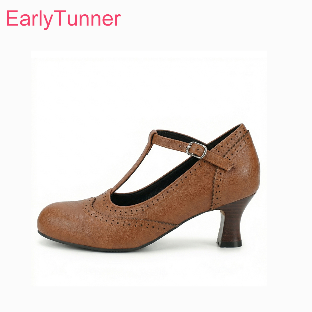 Women'S Shoes Size 12 - 2026 春ブレスアブル女性パンプス T ストラップキトゥンハイヒールシューズプラス小大サイズ 12 32