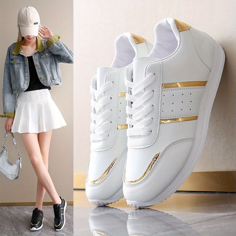 Mesh Sneaker Women - 新着スニーカー女性の加硫靴ブラックゴールデンスポーツカジュアルデザイナーシューズ女性のための白トレーナー