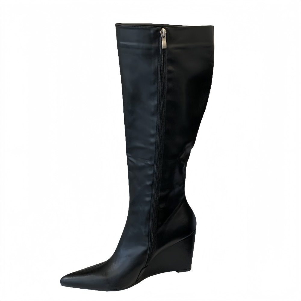 Women'S Shoes Easy Street - 2025年26シューズセクシーレディースハイヒールブーツ ヒールの高さ約11cm。 ニーハイレディースブーツ ポインテッドウェッジブーツ ファッションショー