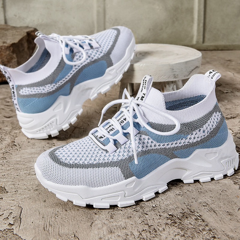 女性スニーカーシューズ大きいサイズ通気性メッシュ軽量プラット - Women Shoes Tennis のレビューと価格