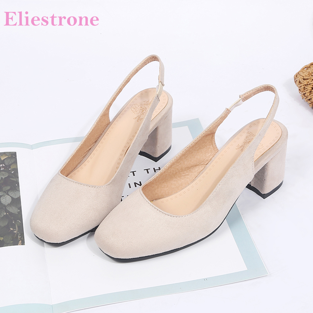 夏のファッションチャンキーヒールスリングバックサンダル女性の - Women'S Shoes Size 12 のレビューと価格