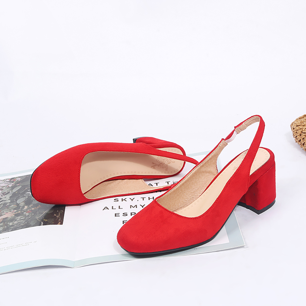 夏のファッションチャンキーヒールスリングバックサンダル女性の - Women'S Shoes Size 12 のレビューと価格