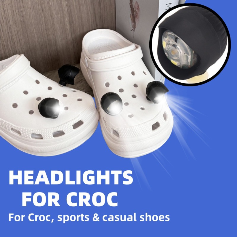 2/4/8 個防水シューライト下駄用シューチャームアクセサリ - Croc Style Clog のレビューと価格