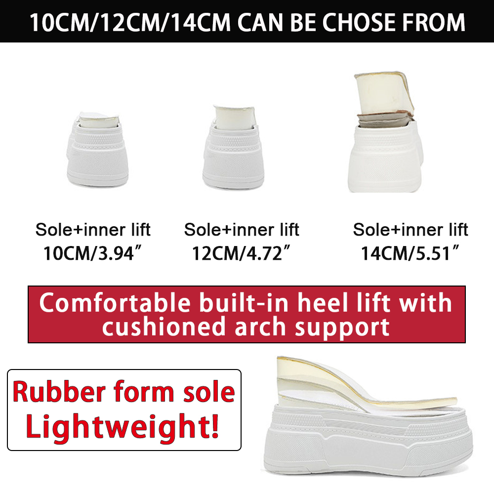 ZJR 10-14cm 厚底スニーカー レディース プラット - Mesh Sneaker Women のレビューと価格