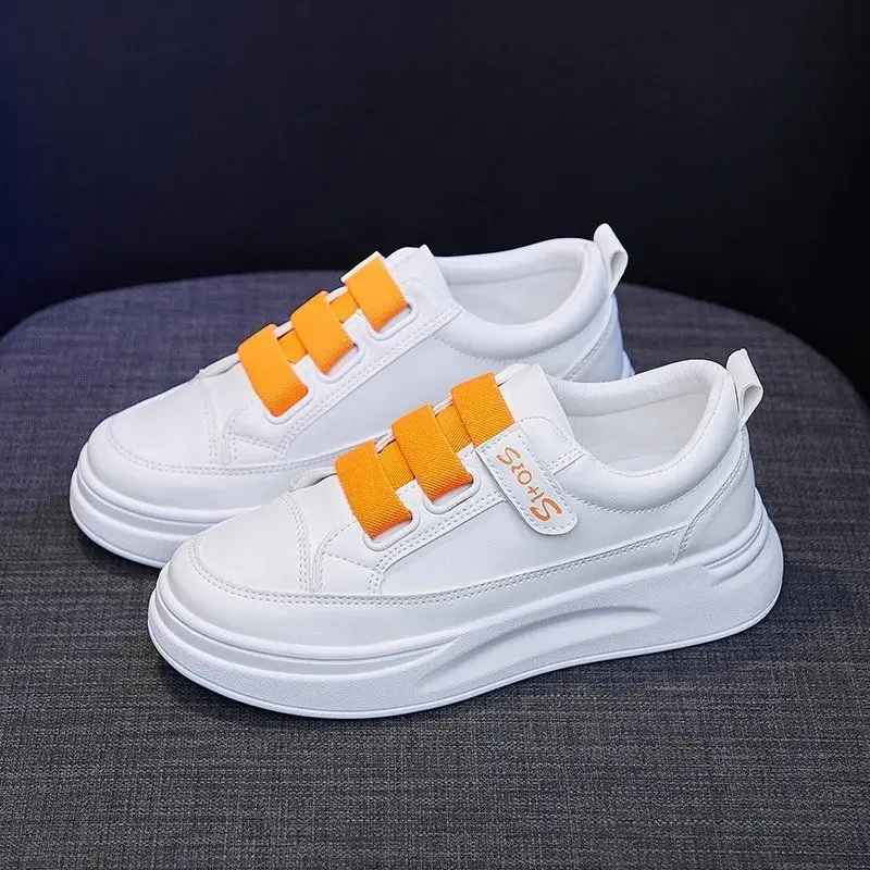 多用途の白いハイカットスニーカー女性用秋マジックベルクロ留め - Women Shoes Must Have のレビューと価格