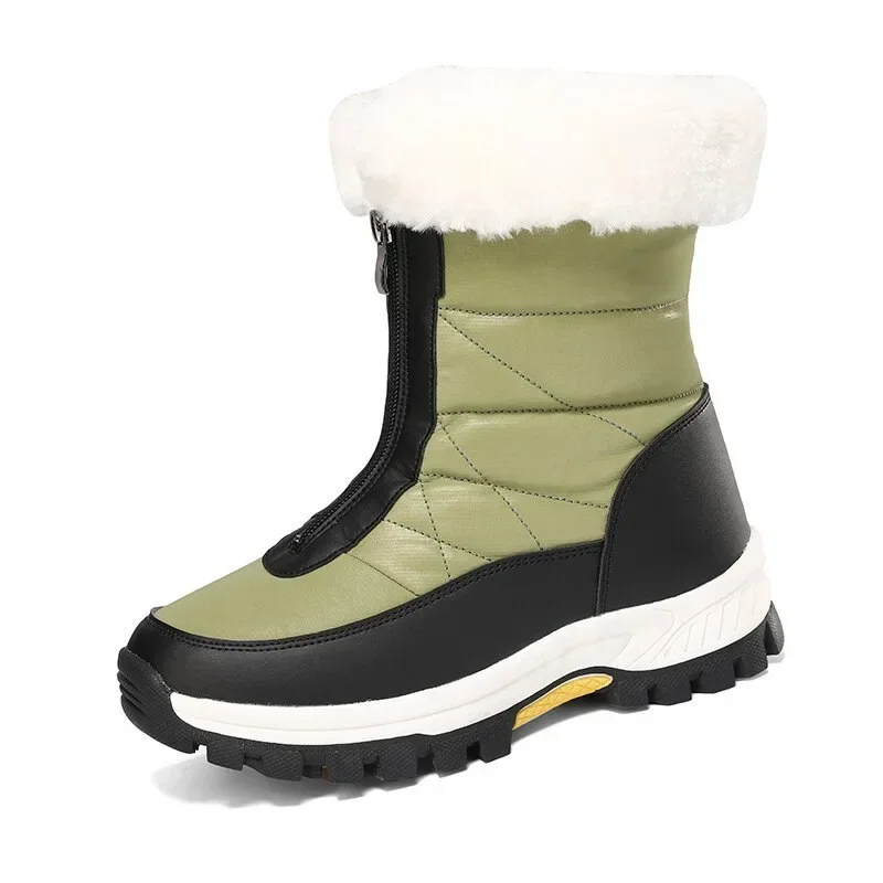 女性の冬のスノーブーツ防水スニーカー暖かい滑り止めブーツ屋外 - Women'S Shoes Hike のレビューと価格