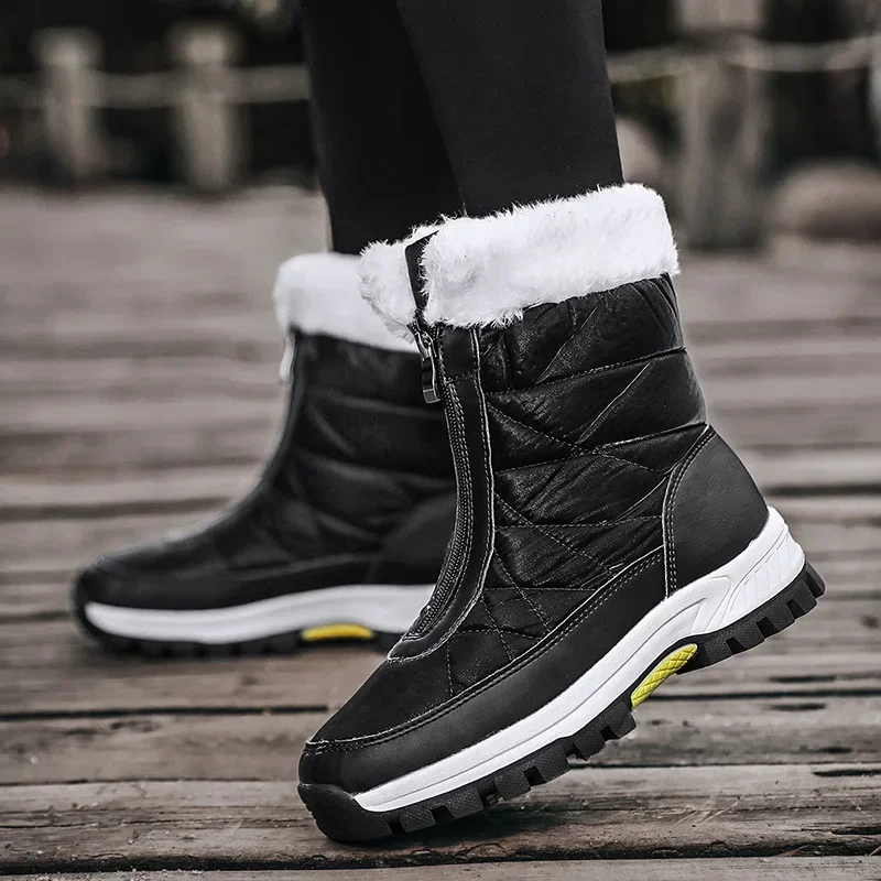 女性の冬のスノーブーツ防水スニーカー暖かい滑り止めブーツ屋外 - Women'S Shoes Hike のレビューと価格