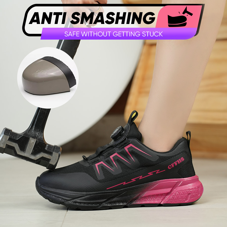 女性用耐パンク安全靴 スチールトゥ ハイカット 軽量 通気性 - Women'S Shoes Hike のレビューと価格