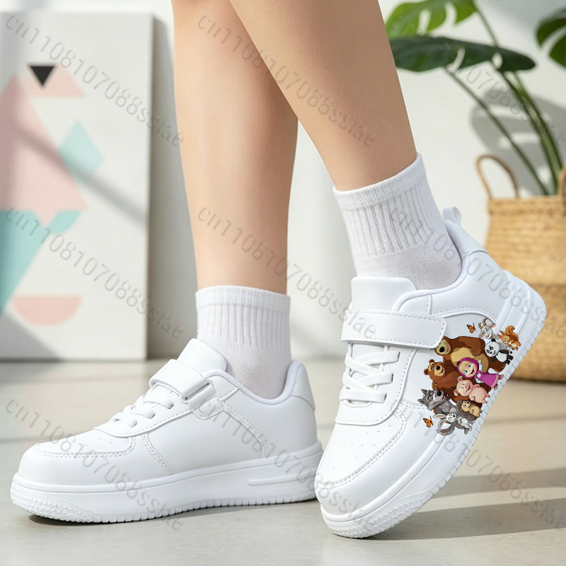 マーシャ・ベア子供用漫画シューズ 男の子 女の子用 通学シー - Women'S Shoes Back To School のレビューと価格