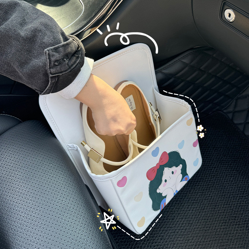 かわいい車用シューズ収納ボックス、助手席用フットウェアオーガ - Women Shoes Must Have のレビューと価格