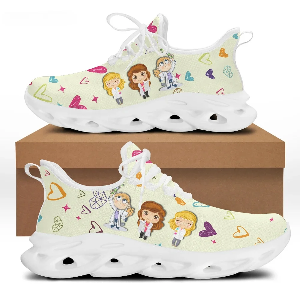 かわいい漫画ドクターナースシューズ女性用ライトメッシュ春夏女 - Mesh Sneaker Women のレビューと価格