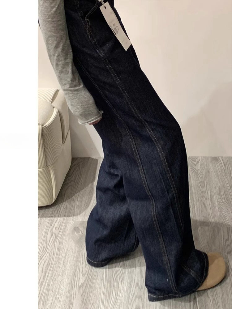 ディープブルーデニムワイドレッグジーンズ レディース 春新作 - Women'S Shoes X Wide のレビューと価格
