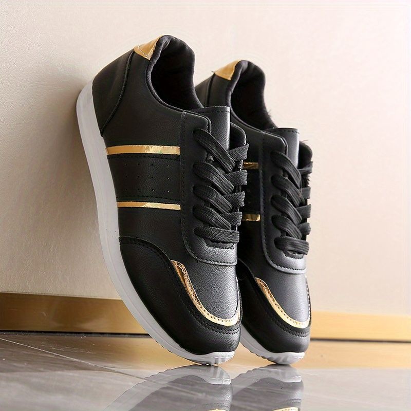 新着スニーカー女性の加硫靴ブラックゴールデンスポーツカジュア - Mesh Sneaker Women のレビューと価格