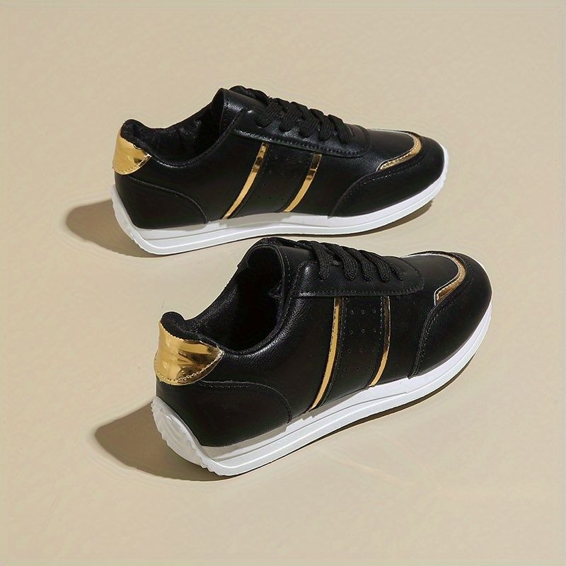 新着スニーカー女性の加硫靴ブラックゴールデンスポーツカジュア - Mesh Sneaker Women のレビューと価格