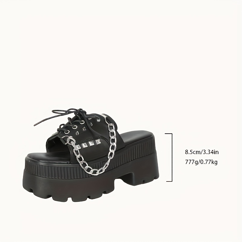 ゴシックプラットフォームサンダル - ワンペダルプラットフォ - Women Shoes Must Have のレビューと価格