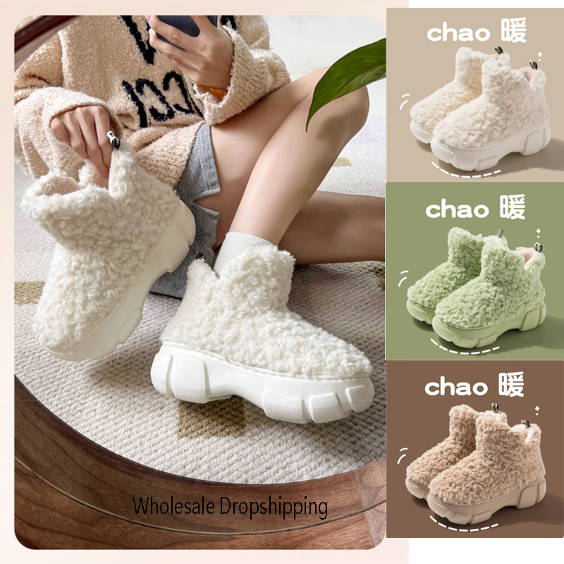送料無料 レディース ふわふわフェイクファー アンクルブーツ - Women Shoes Must Have のレビューと価格
