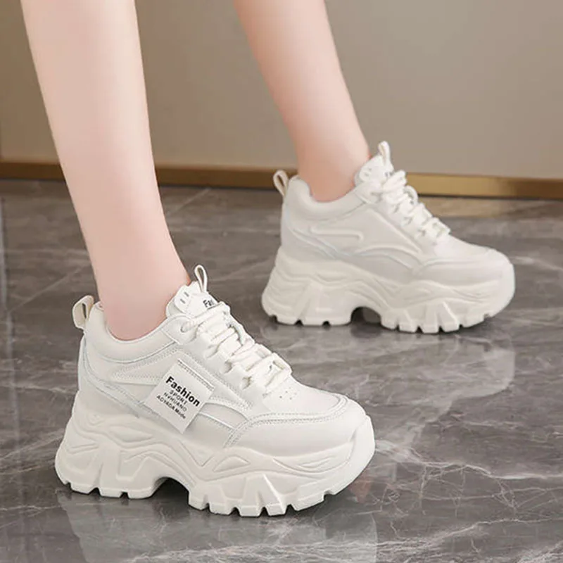 新作ファッションプラットフォームスニーカー　内側身長アップ8 - Mesh Sneaker Women のレビューと価格