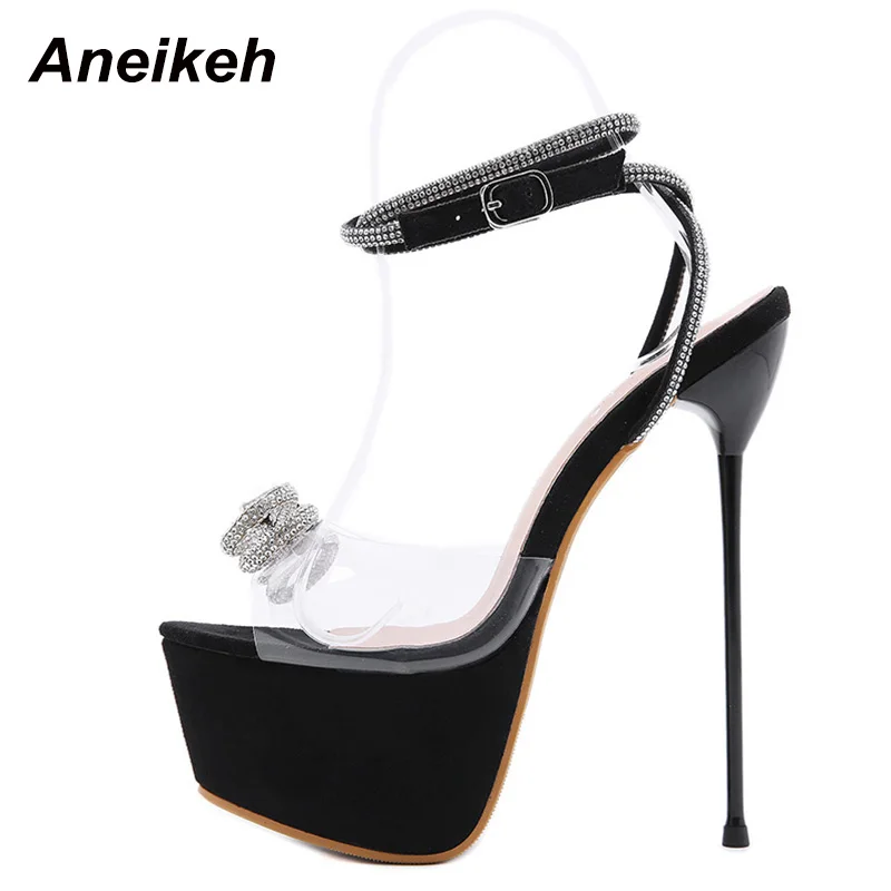 Aneikeh 新しい夏の女性のバタフライノットボーダーブリ - Women'S Shoes Size 12 のレビューと価格