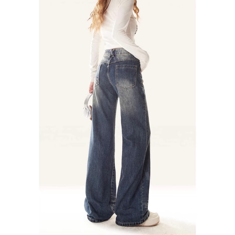 Y2K わずかにフレアなジーンズ女性春カジュアル 2 つの長 - Women'S Shoes X Wide のレビューと価格