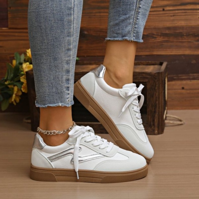 女性テニススニーカーフラットレディースファッション混合色レー - Women Shoes Tennis のレビューと価格