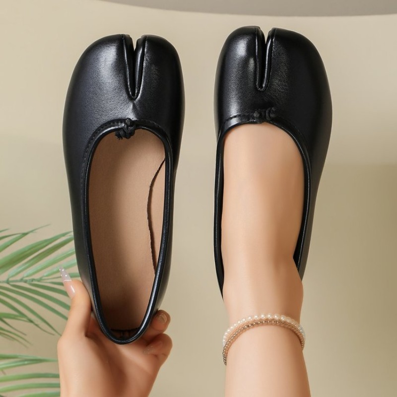 レディース スプリットトゥ バレエシューズ ノット装飾 スリ - Women'S Shoes Large のレビューと価格