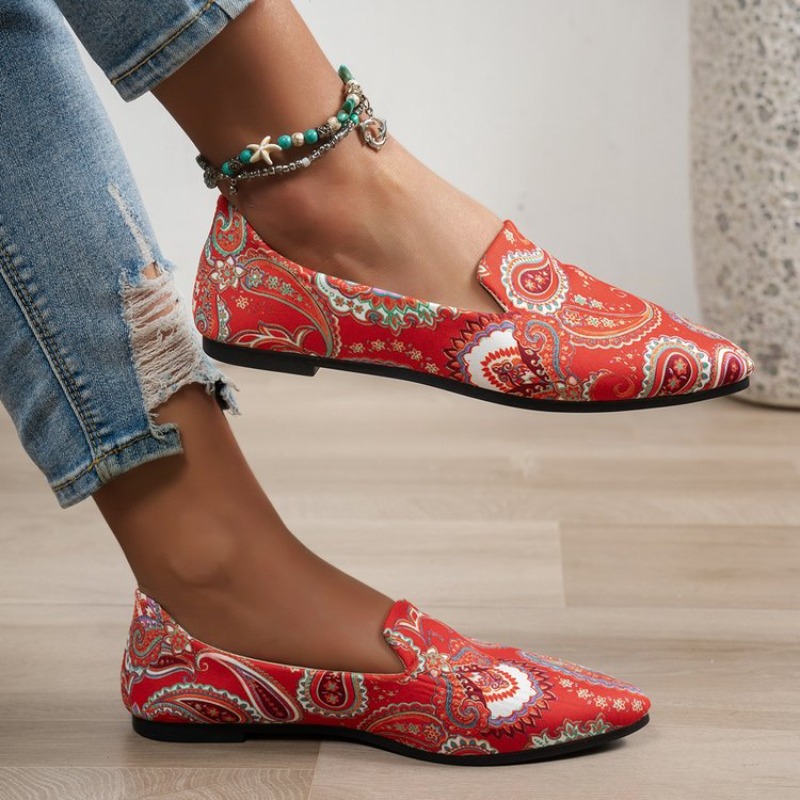新しい秋の婦人靴カジュアルでファッショナブルなポインテッドト - Women'S Shoes Large のレビューと価格