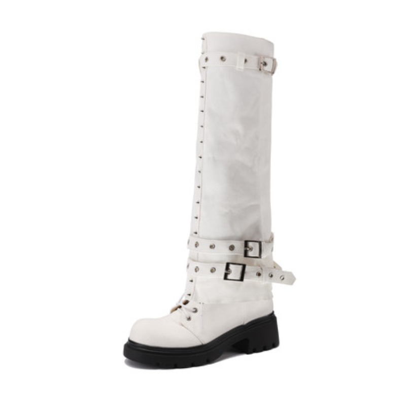女性のブーツプラットフォームズボン脚ハイブーツトレンドパンク - Women'S Shoes Easy Street のレビューと価格