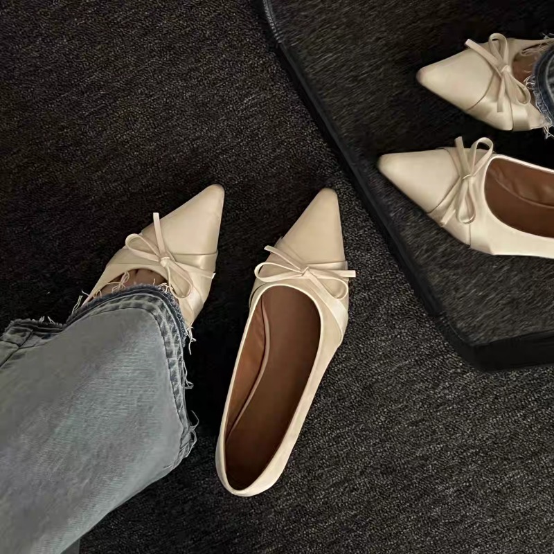 夏の新作シフォンファッション、甘いリボン付きカジュアルフラッ - Women'S Shoes Large のレビューと価格