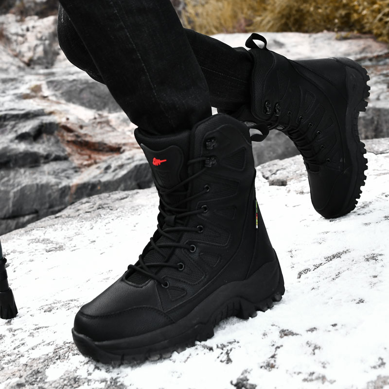 男性オートバイ戦術ブーツレースアップ女性軍暖かい快適な登山ハ - Women'S Shoes Hike のレビューと価格
