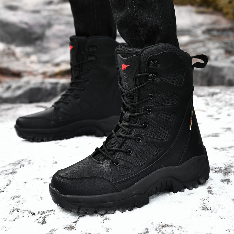 男性オートバイ戦術ブーツレースアップ女性軍暖かい快適な登山ハ - Women'S Shoes Hike のレビューと価格